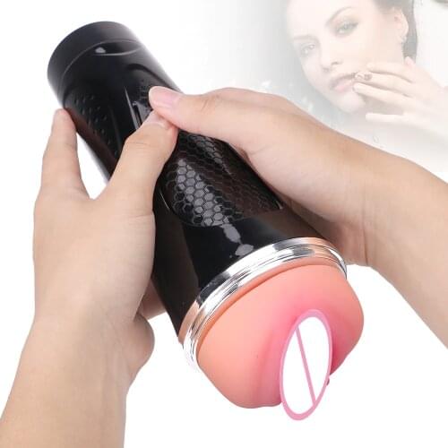 Real Pussy Penis Pump Sexy Honeycomb Cup Erotic Glans Sucking Vagina Male Masturbator Sex Toys For Men