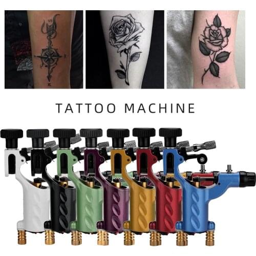 7Colors Dragonfly Rotary Tattoo Machine Liner Shader for Tattoo Supply Starter Artist light Long Work