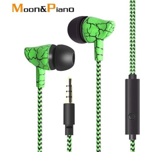 Sports Earphone With Microphone 3.5mm In-Ear Stereo Earbuds Running Headset For Computer Cell Phone MP3 Music Laptop