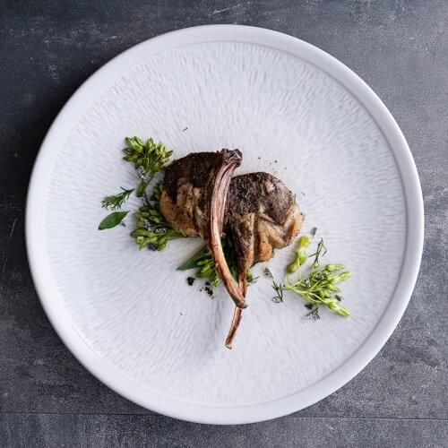 Steak Plate Western Plate Western Tableware White Home Creative Steak Plate Western Plate dinner plates