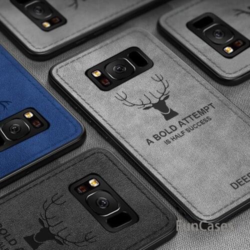 Fabric phone Cloth case for samsung galaxy s8 cover case on sansung galaxy s9 s7 edge plus note 8 note 9 bumper copue silicone