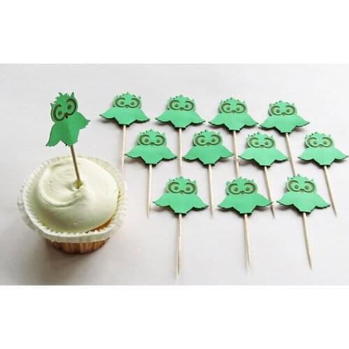 Owls Cupcake Toppers birthday nature garden wedding bridal baby shower toothpicks engagement food pick