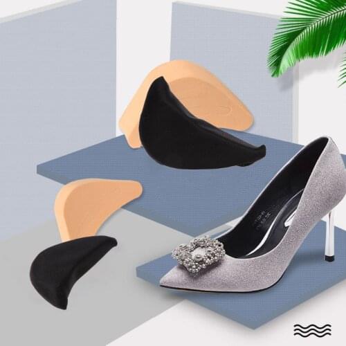 2Pcs/Pair Women High Heel Half Forefoot Insert Toe Plug Cushion Pain Relief Protector Big Shoes Toe Front Filler Adjustment With