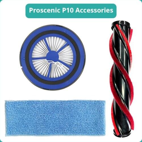 Proscenic P10 accessory replacement HEPA filter mop cloth roll brush for Proscenic P10 household handheld vacuum cleaner parts