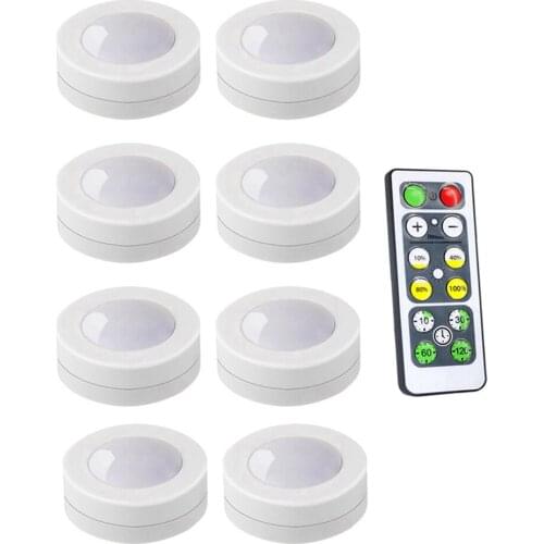 Dimmable Touch Sensor LED Under Cabinet Lighting Universal Wardrobe Light LED Puck lights For Wardrobe Cupboard Closet Kitchen