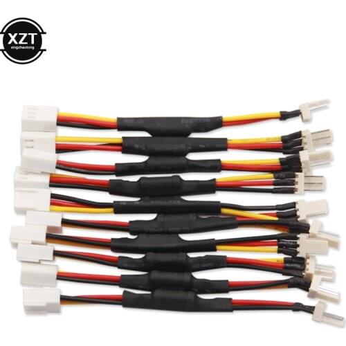 1pcs 3 Pin Computer Reduce Fan Speed Cable Male to Female Drop Fan Speed Controller Splitter