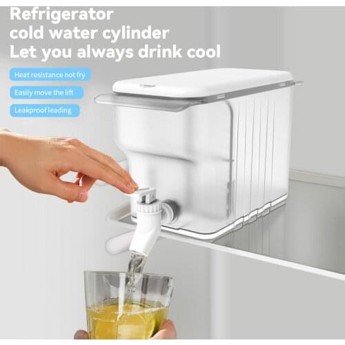 1pcs 4500ml Cold Kettle with Faucet Water Jar Bottle Refrigerator Household Lemonade Bottle Drinkware Container For Kitchen