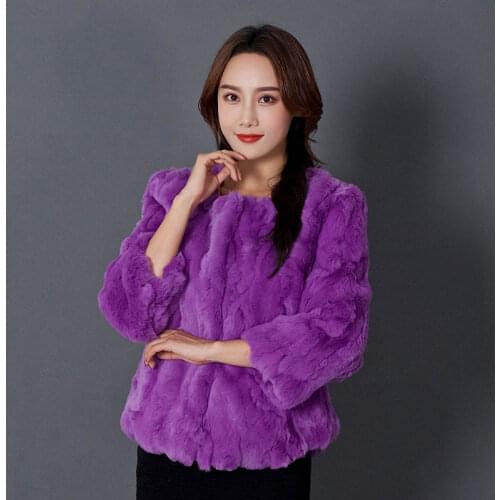 2020 Natural Fur Winter New Style Womens Clothing Leather Raccoon Fur Coat High Quality Fur Round Neck To Keep Warm Q218
