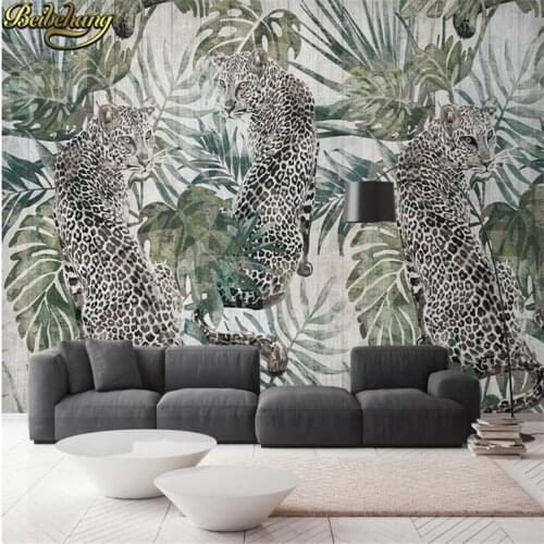 Beibehang natural scenery tiger papel de parede 3d photo decal mural wallpaper for living room kids room wall papers home decor