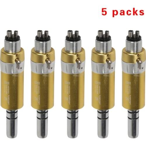 5pcs NSK Style Dental Slow Low Speed E-type Air Motor Micromotor 4Hole Handpiece