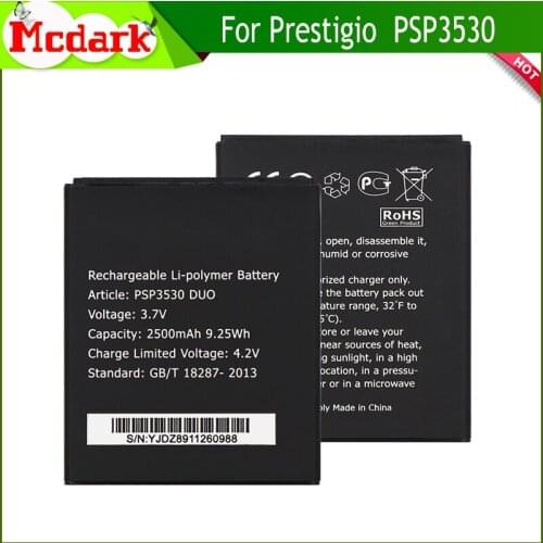 2500mAh PSP3530 Battery For Prestigio Muze D3 3530 DUO E3 PSP3531 DUO Muze A7 PSP7530 DUO