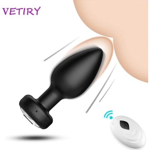 Anal Beads Anal Vibrator Clitoris Stimulator Dildo Vibrator 10 Speeds Butt Plug Wireless Remote Vibrator Prostate Massager