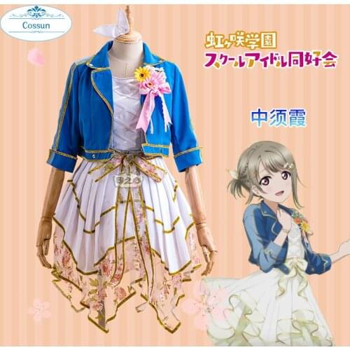 Anime Love Live! Nijigasaki High School Idol Club Nakasu Kasumi Just Believe Lolita Dress Lovelive Cosplay Costume Halloween