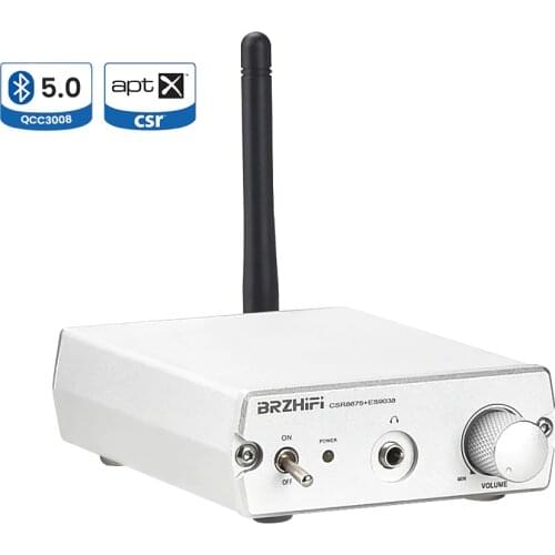 BRZHIFI Lossless CSR8675 HIFI Bluetooth Adapter Audio Receiver BT Decoder LDAC Headphone Coaxial Output Decoding HD APTX