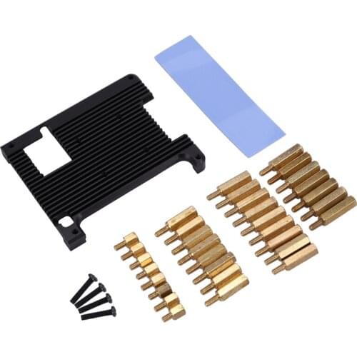 For Raspberry Pi 4 Embedded Armor Aluminum Alloy Heatsink for Raspberry Pi 4 Model B/RPi 4 Expasnion Board