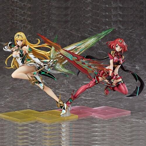 Xenoblade 2 Homura Hikari PVC Anime Action Figure Chronicles Game Fate Over Pyra Fighting 1\7 Scale Heroine Sexy Toys Souvenir