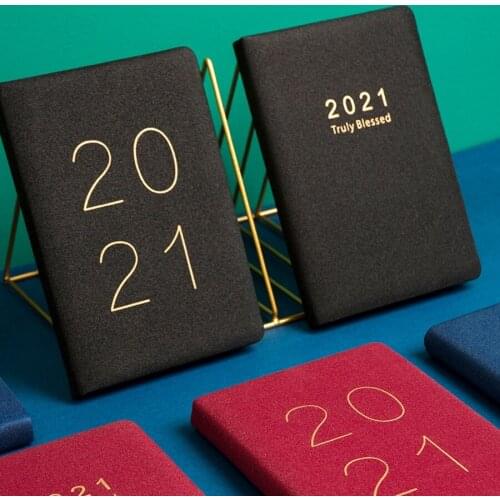 A5 Agendas 2021 Planner Organizer Diary Notebook Monthly Weekly Journal Note Book Personal Business Travel Plan Notepad Schedule