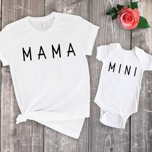 Baby tshirt family look white love shirt XXL M mom and daughter tops mom son matching clothes mommy and me family clothing