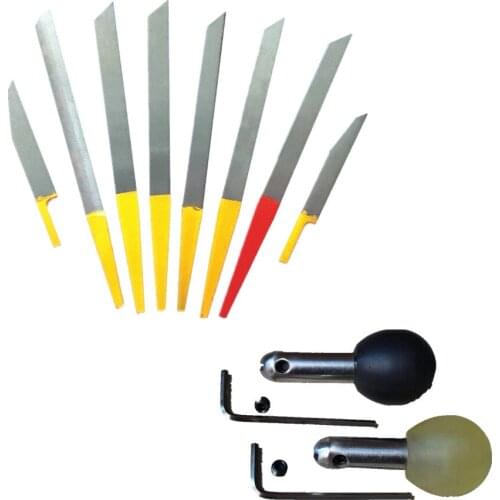 8PCS Different Jewelry Engraver Gravers Kit with Two Handles