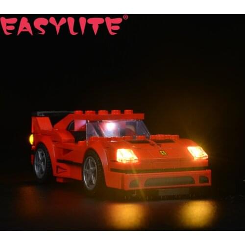 LED Light Set For 75890 Speed Champions F40 Blocks Car DIY Toys Blocks Bricks Only Lighting Kit Not Include Model