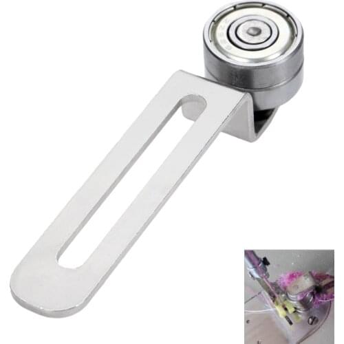 Metal Sewing Machine Guide Blind Edge Joining Stitch Foot Flat Car Wheel double needle lockstitch Synchronous Gauge Locator