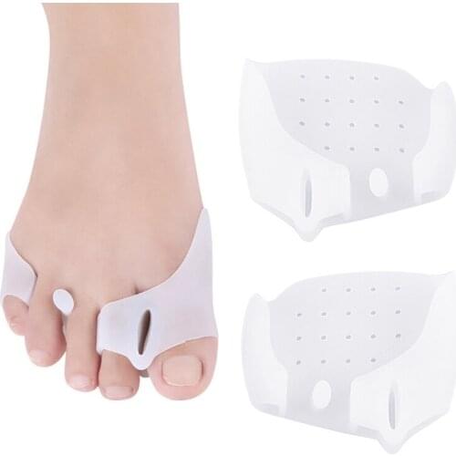 2pcs Orthotic Toe Straighteners Silicone Separator Hammer Toe Bunion Foot Care Toe Valgus Orthosis