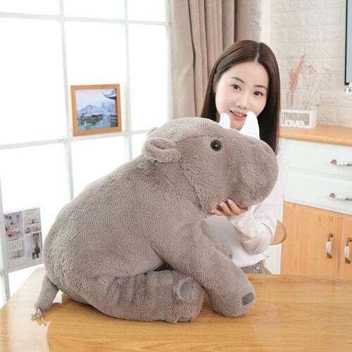 40/60cm Cute Baby Kids Appease Doll Soft Lovely Rhinoceros Cloth Pillow Kawaii Stuffed Animal Plush Toys for Children Girls Gift