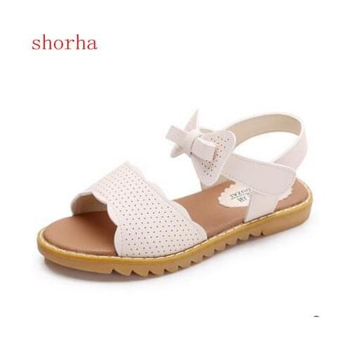 Girls Sandals Summer Shoes Bow kneets children sandals tider Little Kids Big Kids Princess Sandals Child Shoes size 21-36