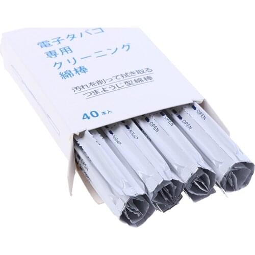 40pcs/Box Cotton Swabs Double Head Wet Alcohol Cotton Swabs Cleaning Skin Clean Stick