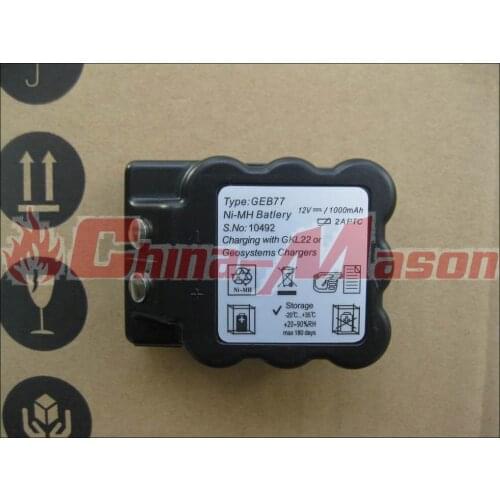 High quality and 100% Brand-new Replacement Battery for GEB77 battery, 12V 1000mAh, for TPS100,TCA1800,TC2003 total station