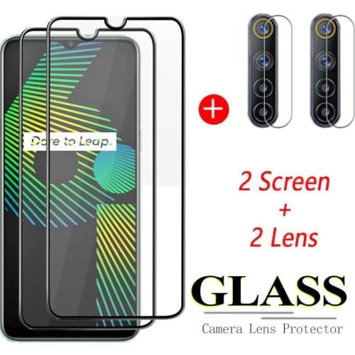 4-in-1 for Realme 6i cover screen protector tempered glass for realme 6 i i6 for realme6i global protective phone safety glass
