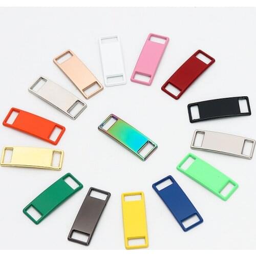 1 Pair Shoelaces Buckle Shoes Decorations Sneaker Kits Metal Buckle Stylish and Suitable for All Kinds of Flat Laces