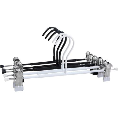 10pcs/lot 31cm hick plastic anti-slip trousers rack inner core metal hanger clothes rack