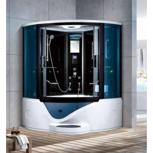1500X1500X2250mm Double Person Bathroom Steam Shower Enclosure With TV Computer Control Wet Sauna Room 7028A
