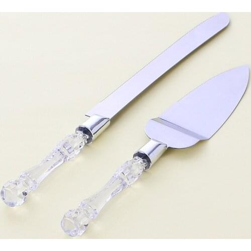 2pcs/set Stainless Steel Knife And Shovel Set Pizza Bread Cake Knife Wedding Supplies Pizza Spatula Bread Shovel Baking Tools