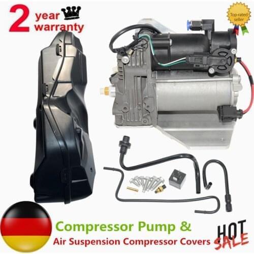 AP03 for RANGE ROVER SPORT LR3 LR4 Discovery 3 & 4 Air Suspension Compressor PUMP + COVER LR015303,LR023964,LR044360