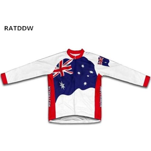 Australia Winter Cycling Jerseys long sleeve Breathable Bike Bicycle Clothing Ropa Ciclismo Thermal Cycling Jersey