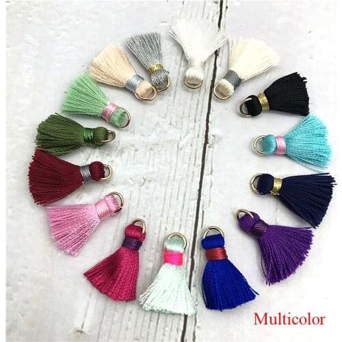 Bohoever 10pcs/lot 2CM Tassel silk tassel earrings accessories tassel for Hand made jewelry jewelry findings jewelry materials