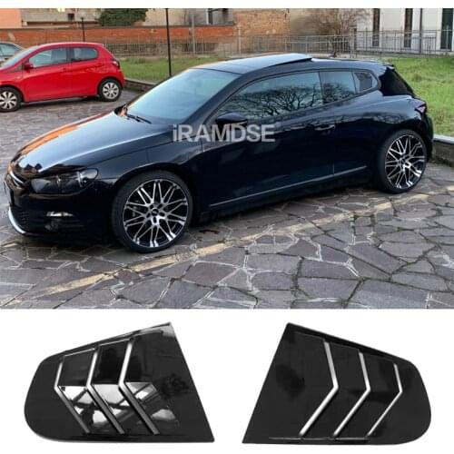 Quarter Side Window Louver Scoop Cover Vent Carbon Surface For VW Scirocco 2009 - 2018 Style Spoiler Decorative Accessories
