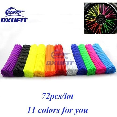 DXUFIT Wheel Spoke Wraps Skins Coat Trim Cover Pipe Universal Spoke Shrouds Skins Covers New Arrival Moto Parts LGFTP 10