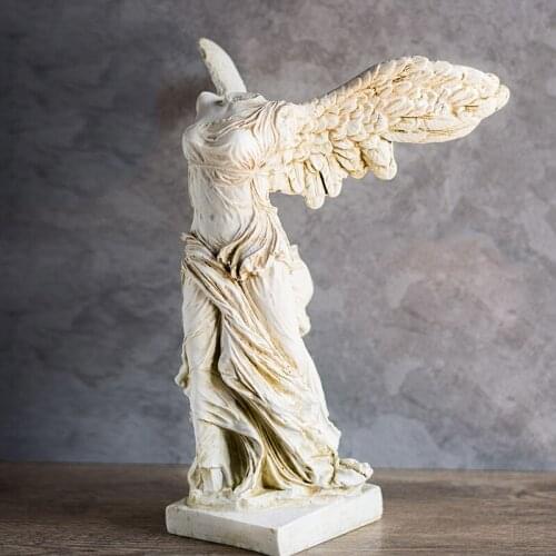 European Angel / victory statue handicraft Home Furnishing creative display Living room bookcase study model room decoration
