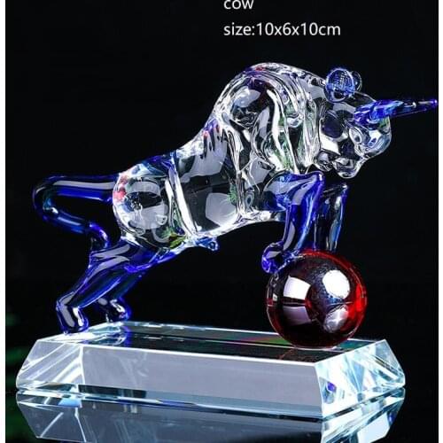 Crystal Chinese zodiac decor home Feng Shui furnishings rat cow tiger rabbit dragon snake horse sheep monkey rooster dog pig