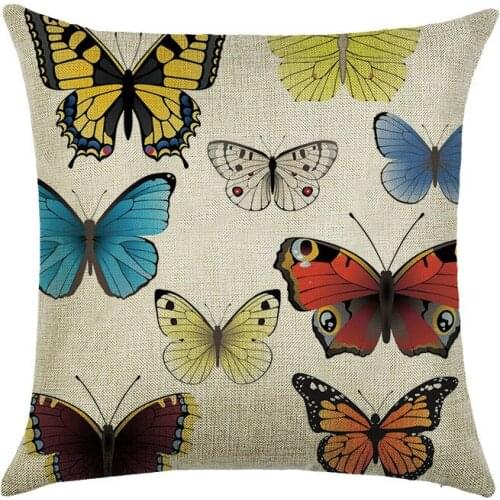 Colorful Buterfly Pillowcase Geometric Throw Cushion Pillow Cover Printing Cushion Pillow Case Bedroom Office