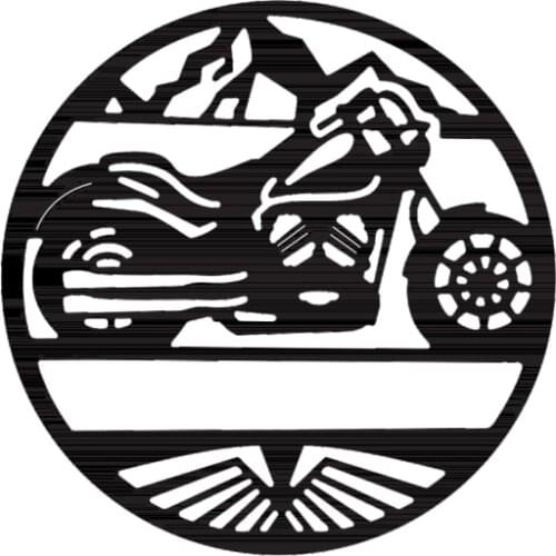 Motorcycle Circle Scene Metal Cutting Dies Scrapbooking DIY Card Photo Album Making Crafts Embossing Stencil New Die Cut 2021