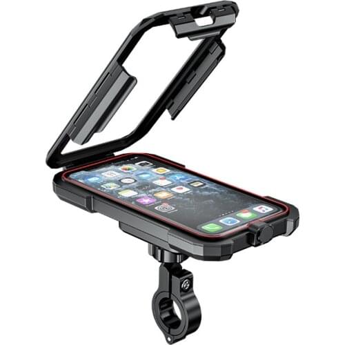 Motorcycle Phone Mount Holder Waterproof Phone Holder for Bike/Bicycle/Motorcycle Handlebar Mount Rearview Mirror Touch-Screen