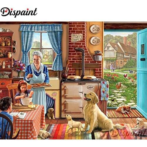 Dispaint Full Square/Round Drill 5D DIY Diamond Painting "Character dog" Embroidery Cross Stitch 3D Home Decor A10772