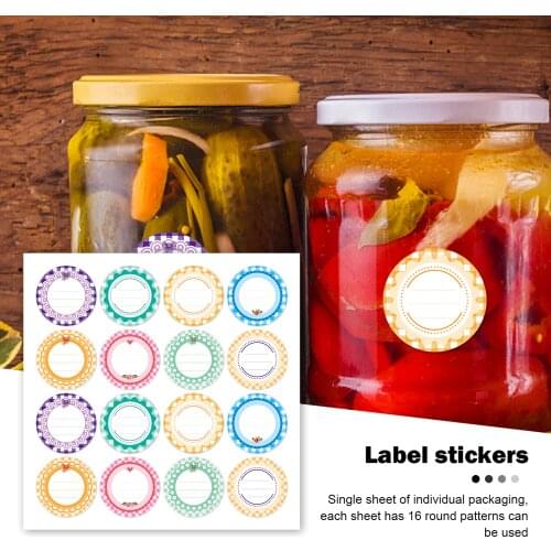 80 Shaped Dissolvable Labels Stickers for Food containers, Canning Jars, 1.97x1.38 inch No Residue Labels