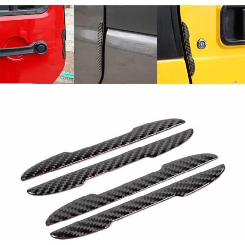 4 Pcs Car Door Stickers Universal Safety Protactor Covers Car Door Anti-collision Strip for Jeep Wrangler TJ JK JL Models