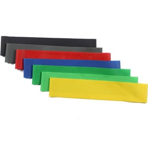 Wholesale 1000pcs/lot Resistance Bands Tube Workout Exercise Elastic Band Fitness Equipment Yoga Pink Yellow 500*50*0.35MM 5LBs