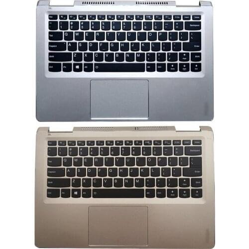 Original Laptop Palmrest Upper Case US Backlit Keyboard For Lenovo Yoga 710-14 710-14IKB 710-14ISK Silver Gold